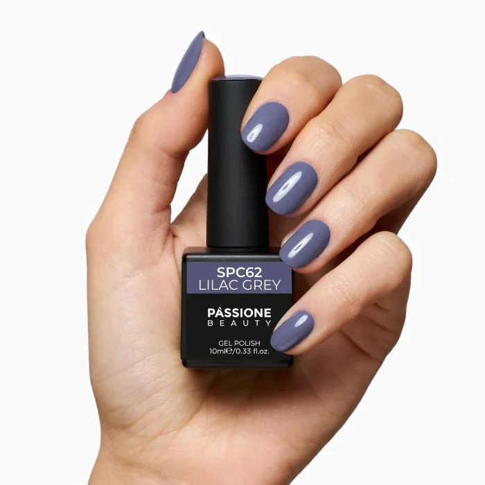 UV Nagellack SNC62 Lilac Grey - UV Nagellack in Schiefergrau - Detail 1