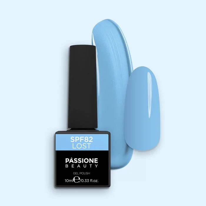Colore semipermanente SPF82 Lost - Gel semipermanente colorato SPF82 Lost, Azzurro carta da zucchero