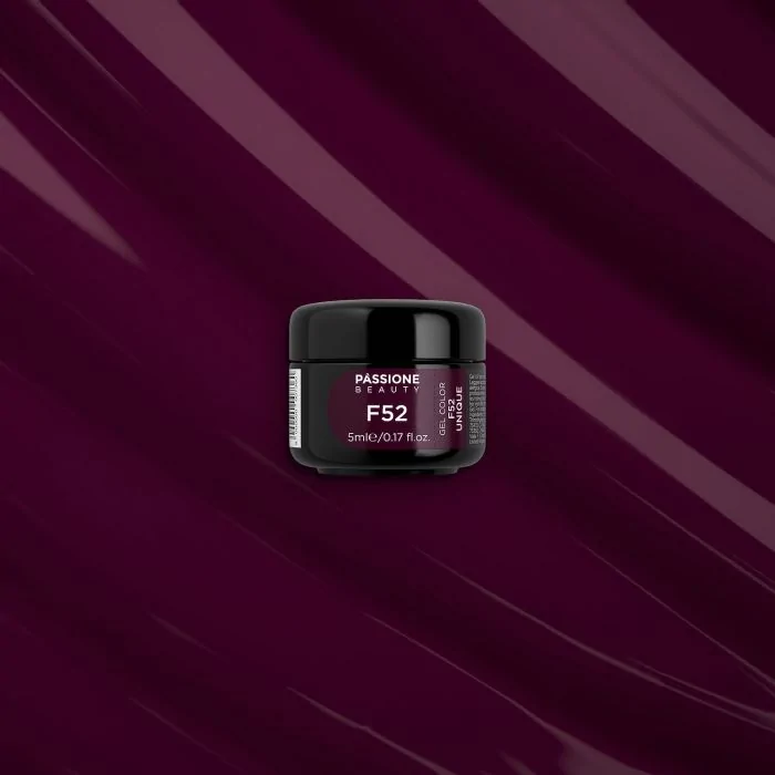 Gel Couleur F52 Unique - Gel couleur auto-scellant bordeaux - détail 1