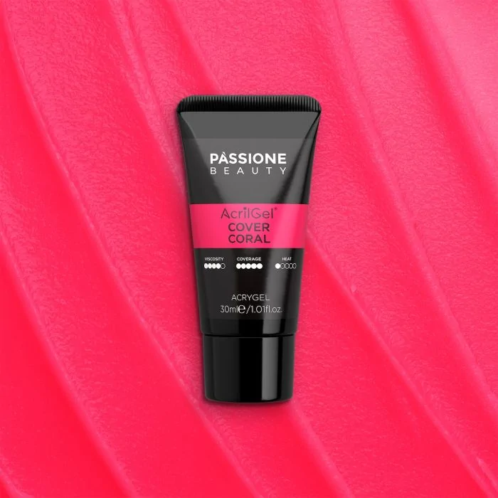 AcrilGel® Cover Coral 30 ml - Gel acrílico rojo coral vivo frío y cubriente - detalle 2