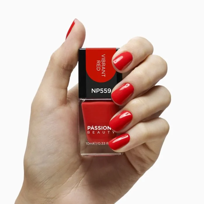 Nagellack NP559 Vibrant Red - Roter Nagellack mit Orangetönen - Detail 2