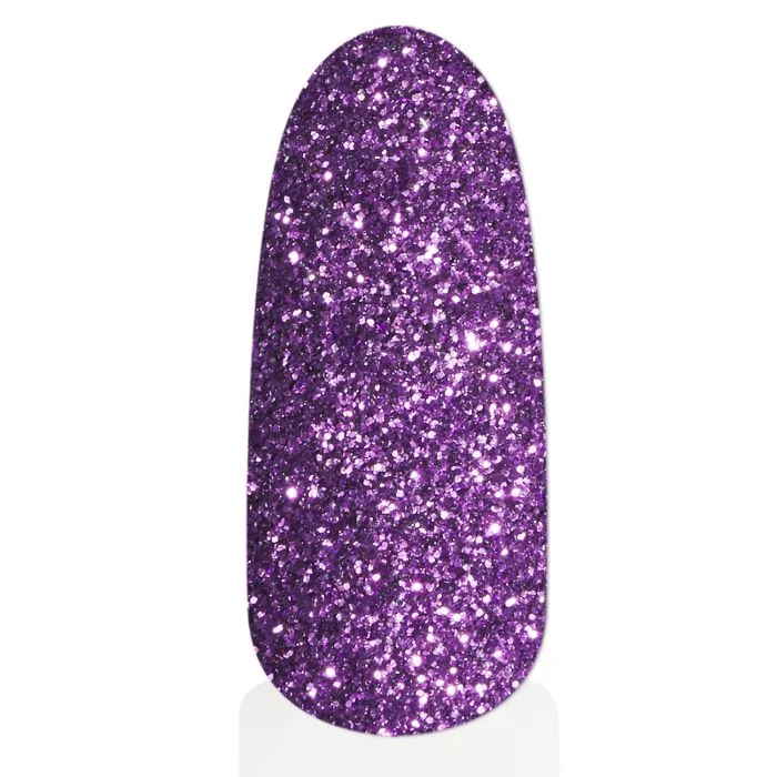 Biodegradable Purple Glitter - Biodegradable nail glitter, colour purple - detail 1