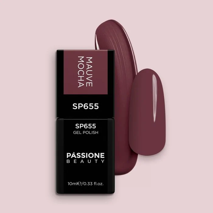Vernis semi-permanent SP655 Mauve Mocha - Vernis semi-permanent marron mauve