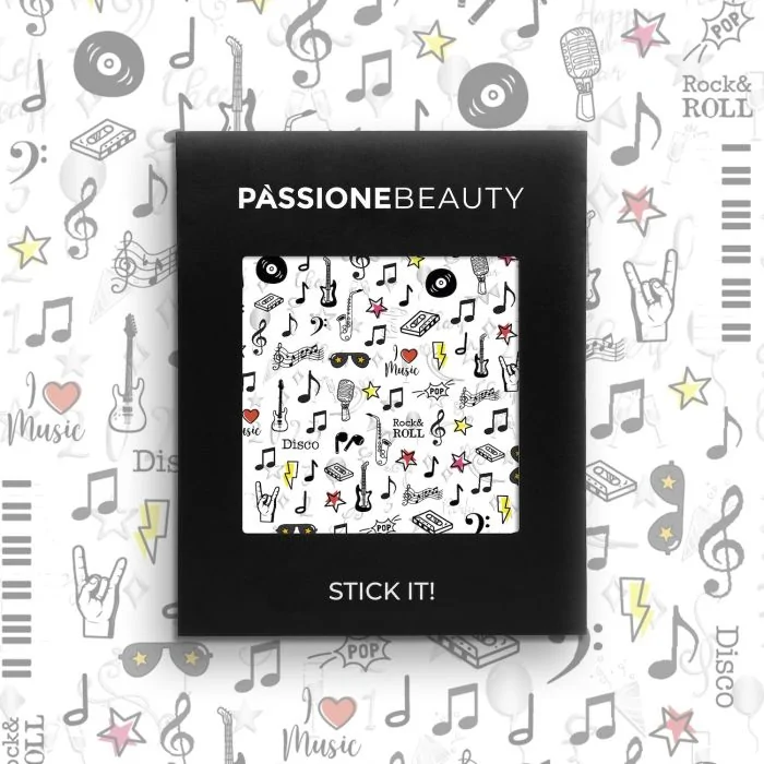 Music - Nail Stickers - Music themed stickers for nail decoration 