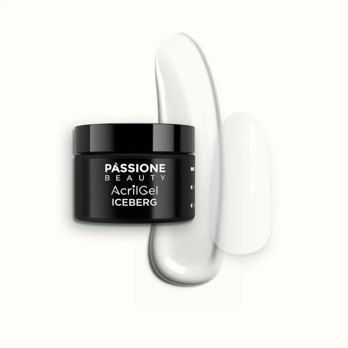 AcrilGel® Iceberg 50 ml - Gel acrílico blanco frío, semitransparente