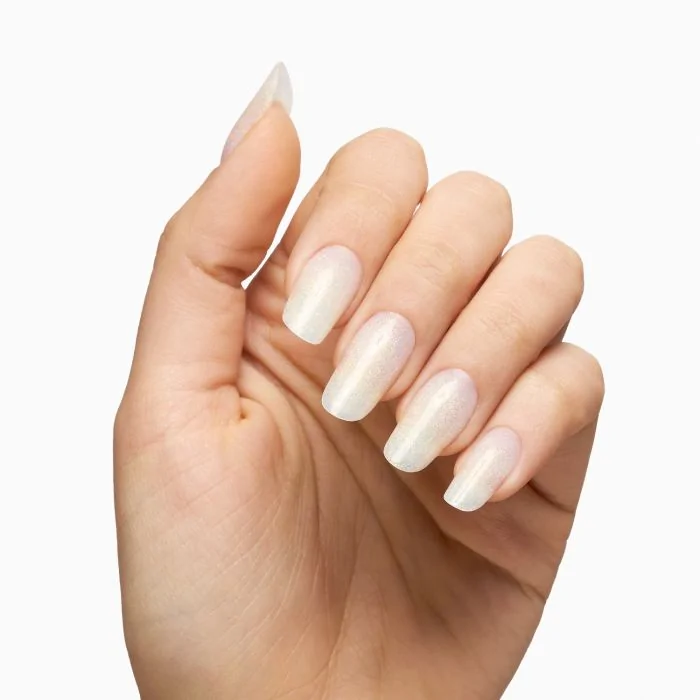 Stardust 50ml - Gel de construction auto-égalisant blanc laiteux avec très fines micro-paillettes orangées - détail 2