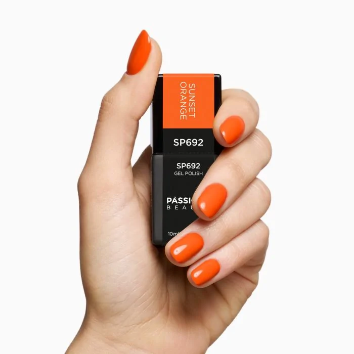 Gel Nail Polish SP692 Sunset Orange - Fluorescent Orange Gel Polish - detail 1