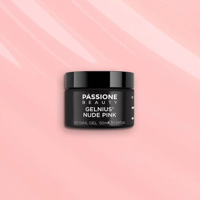 GELNIUS® Nude Pink 50 ml - Gel constructor 2 en 1 de baja viscosidad rosa natural - detalle 3