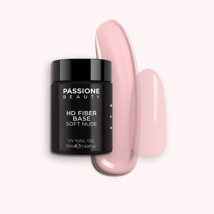 HD Fiber Base Soft Nude 50 ml - Base Semipermanente Rosa antiguo claro 50 ml