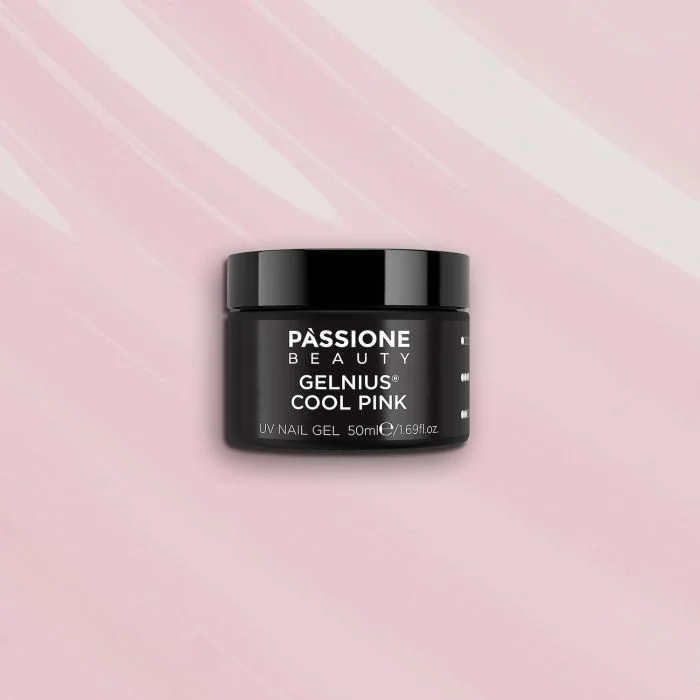 GELNIUS® Cool Pink 50 ml - Gel constructor 2 en 1 de baja viscosidad rosa frío - detalle 2