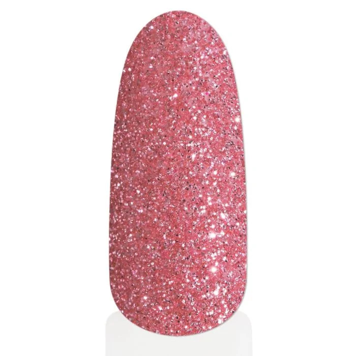 Biodegradable Pink Glitter - Biodegradable nail glitter, colour pink - detail 1