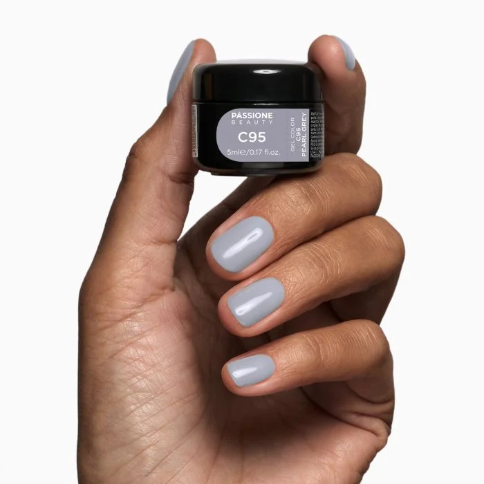 Gel Color C95 Pearl Grey - Gel color gris claro - detalle 1