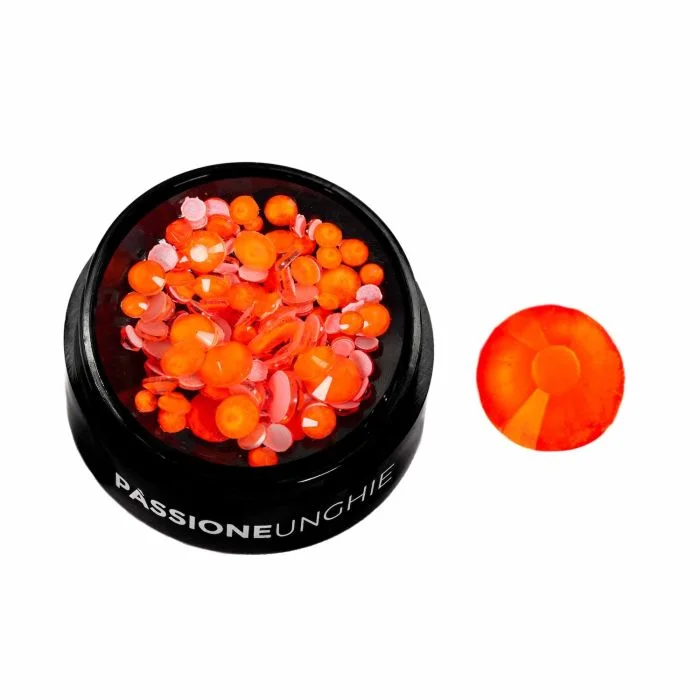 Coral Fluo Rhinestones - Coral Fluo Strass for nail art