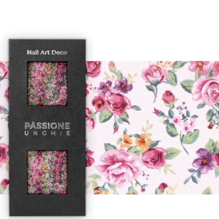 Chakra Flowers - Transfer Foil - Nail Transfer Foil - Roses and Blossoms