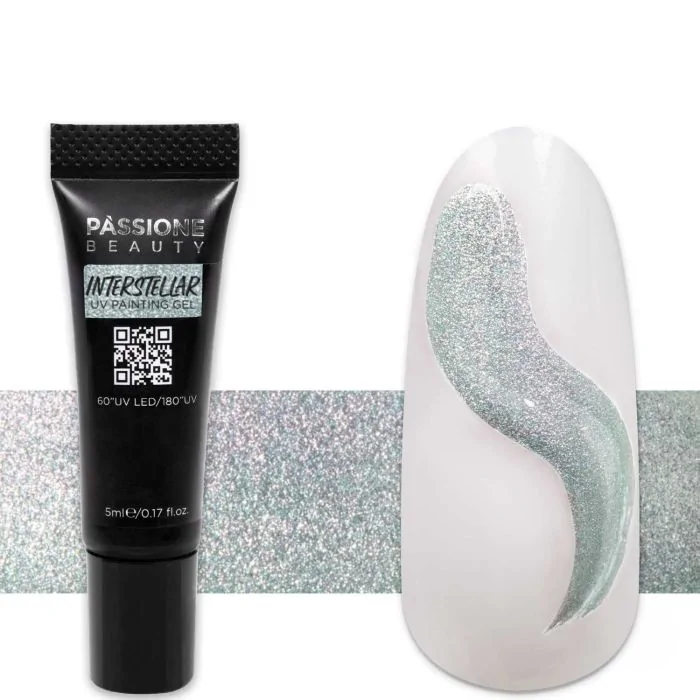 Cosmos Metallic Painting Gel Kit - Kit de painting gels metálicos para nail art - detalle 1
