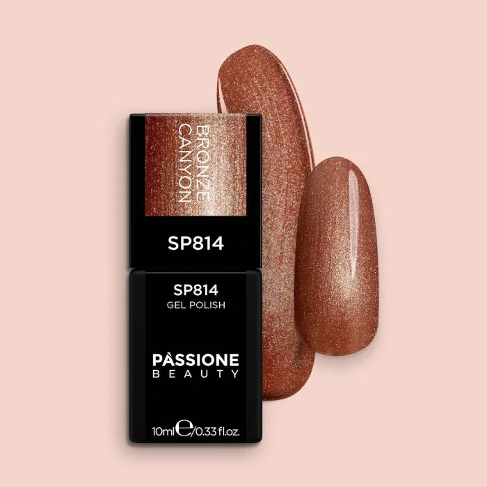 Vernis semi-permanent SP814 Bronze Canyon - Vernis semi-permanent marron terracotta métallisé