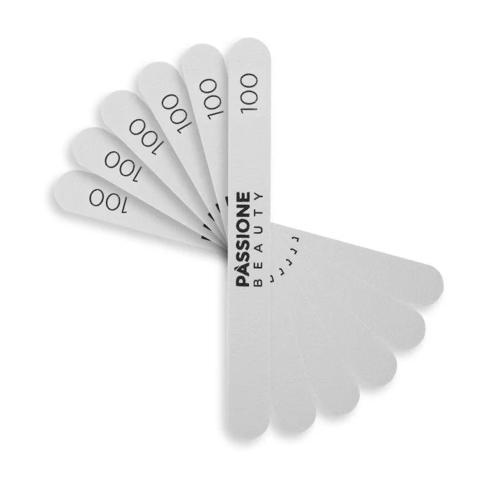 Straight Nail File 100/180 - 50 pieces - Straight Nail Files For Removal - 50 pieces