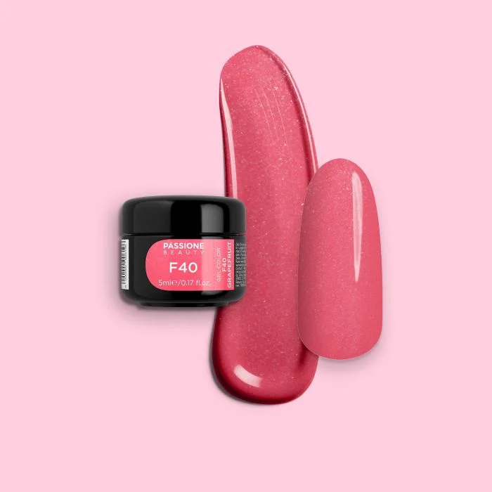 Gel colour F40 Grapefruit - GrapefruitPink Self-sealing UV Gel Colour