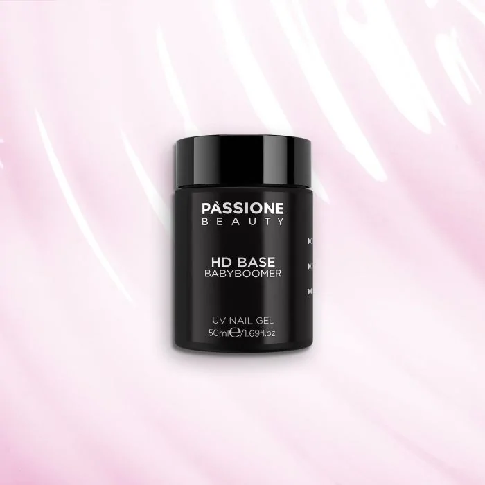 HD Base Babyboomer 50 ml - Base Rubber Semipermanente Rosa claro lechoso 50 ml - detalle 3