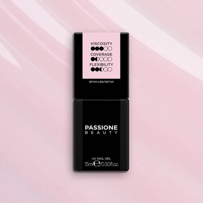 HD Fiber Base Baby Pink 15 ml - Base Semipermanente Rosa claro lechoso 15 ml - detalle 2
