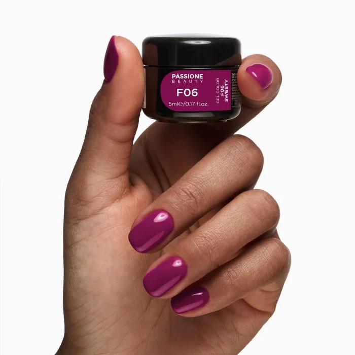 Gel color F06 Sweety - Gel Color autosigillante viola ciclamino - dettaglio 1