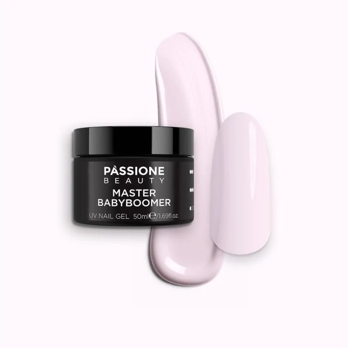 Master Babyboomer 50 ml - Builder gel autonivelante rosa muy claro cubriente