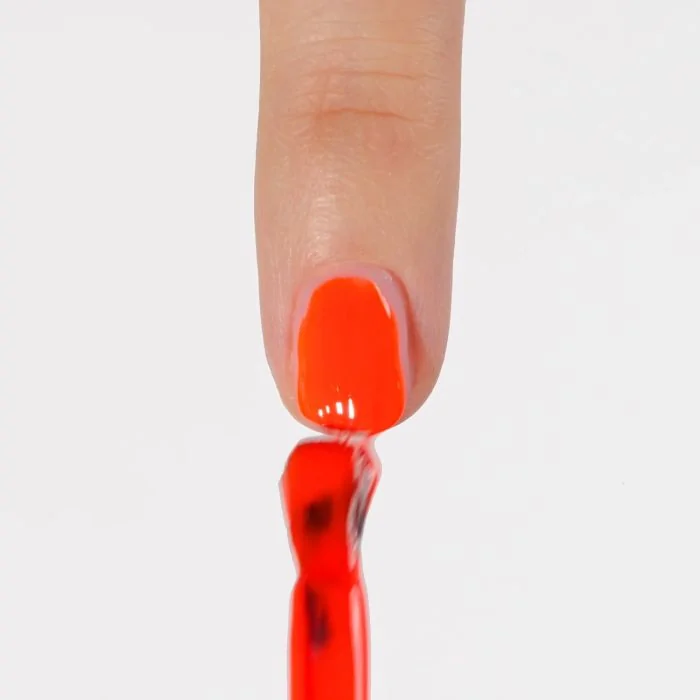 Aplicación de Esmalte semipermanente SP794 Punk Orange