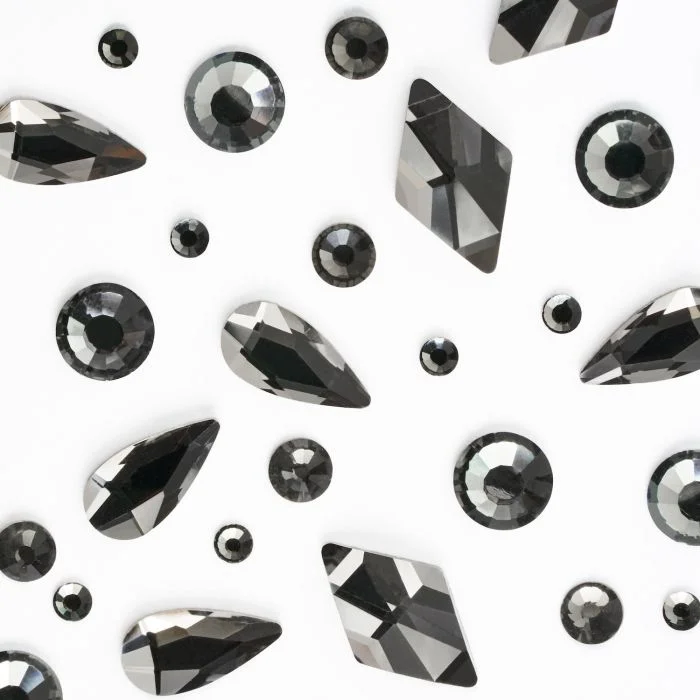 Fumé Gems Mix - Gems mix for nail art, smoky quartz colour - detail 1