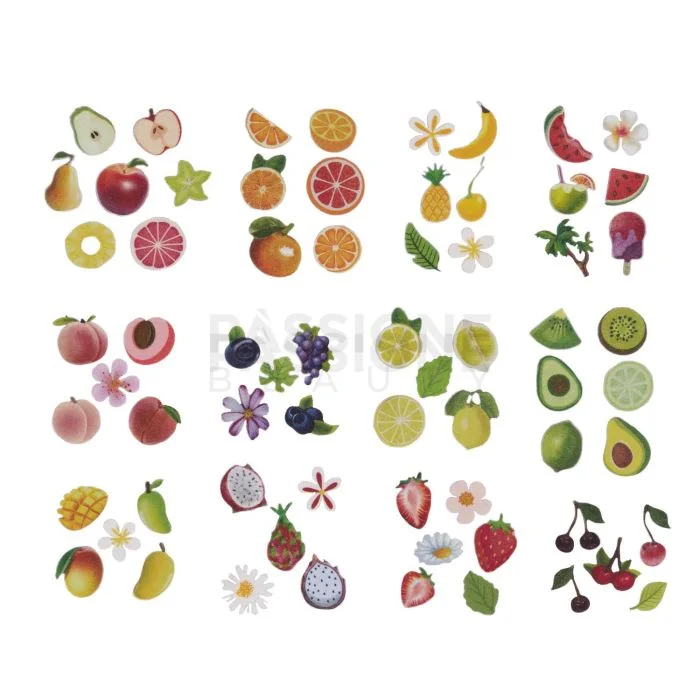Fruits - Nail Deco Kit - Paper fruits for nail art - detail 1