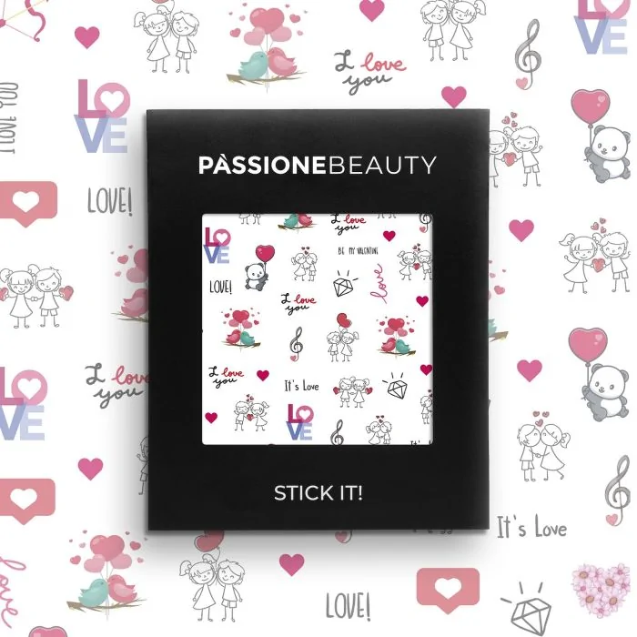 Valentine - Nail Stickers - Pegatinas para uñas con motivos de San Valentín