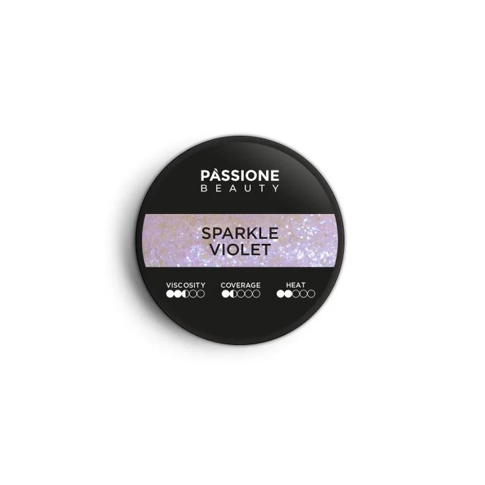 Sparkle Violet 15 ml - Gel de construction auto-égalisant violet avec glitter violets et bleus très lumineux - détail 2