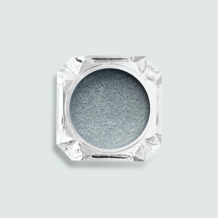 Chrome Silver Pigment Powder - Nail Powder, Chrome Silver Effect