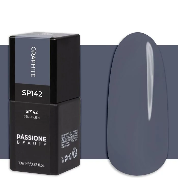 Gel Nail Polish GP142 Graphite - Anthracite Grey Gel Polish