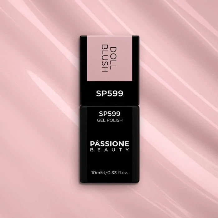 Gel Nail Polish SP599 Doll Blush - Peachy Nude Pink Gel Polish - detail 2