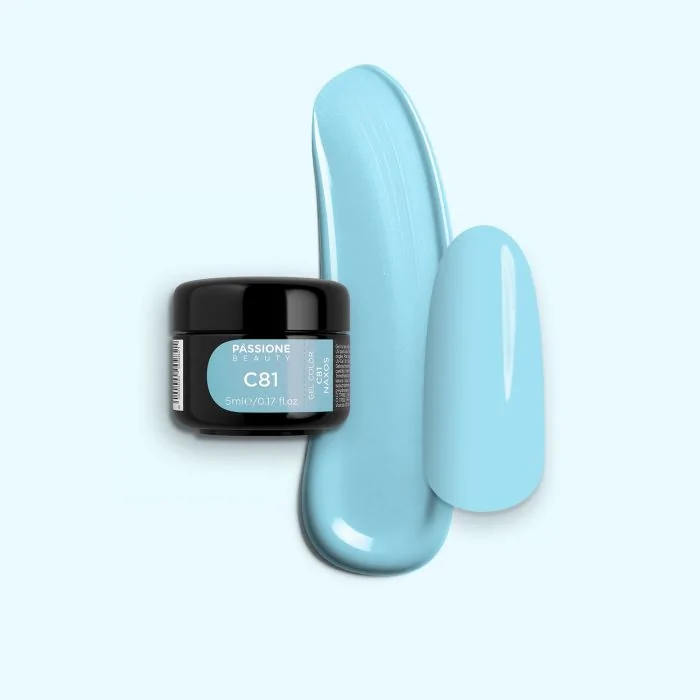 Gel Color C81 Naxos - Gel color azul pastel claro