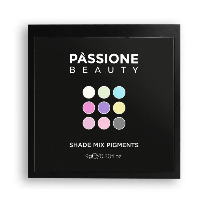 Sparkle Mix Pigments - Pigmentos con purpurina mates compactos en paleta