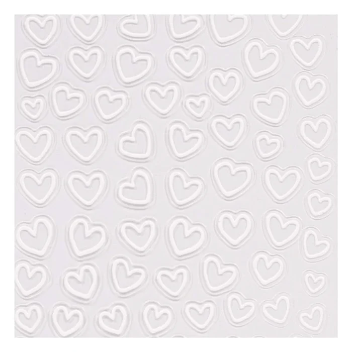 Love - 3D Nail Stickers - 3D Heart-themed nail decoration stickers - detail 1