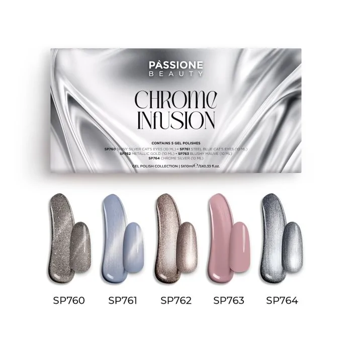 Colección Chrome Infusion - Colección de esmaltes semipermanentes