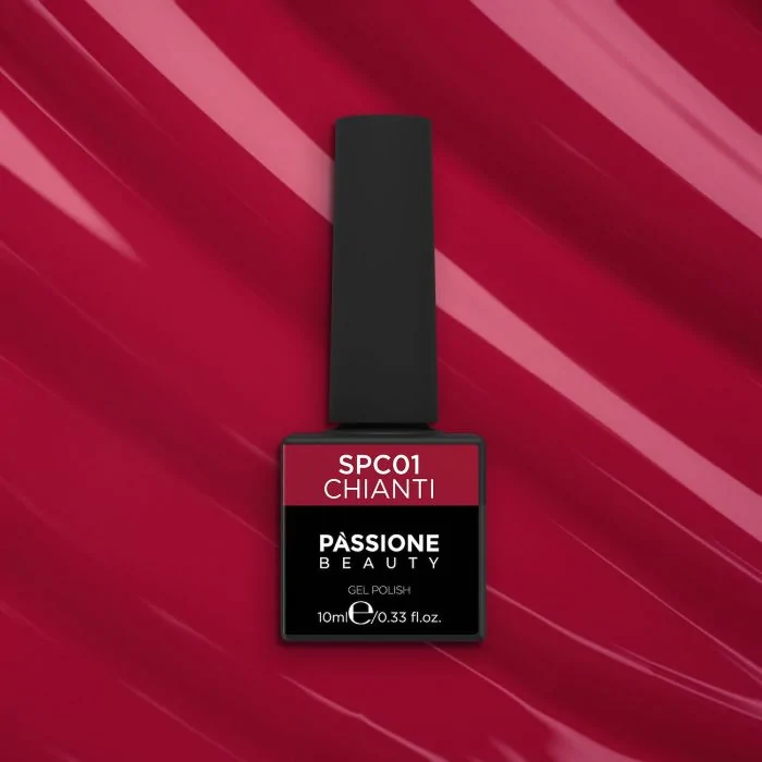 Gel Nail Polish GPC01 Chianti  - GPC01 Chianti gel polish, Cherry Red - detail 1