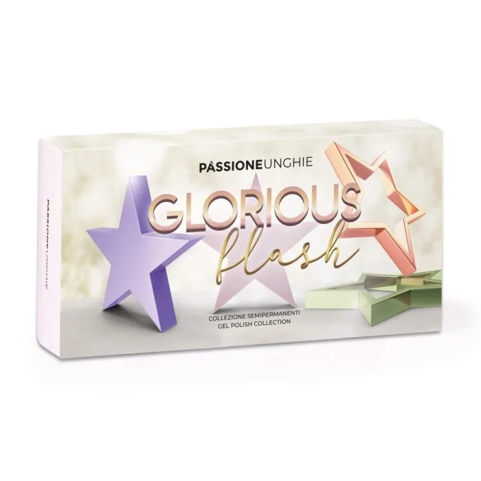 Glorious Flash Kit - Gel polish collection with reflective glitter and flakes - detail 3