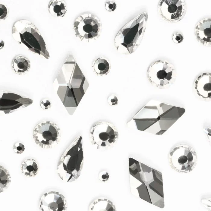 Crystal Gems Mix - Gems mix for nail art, clear colour - detail 1
