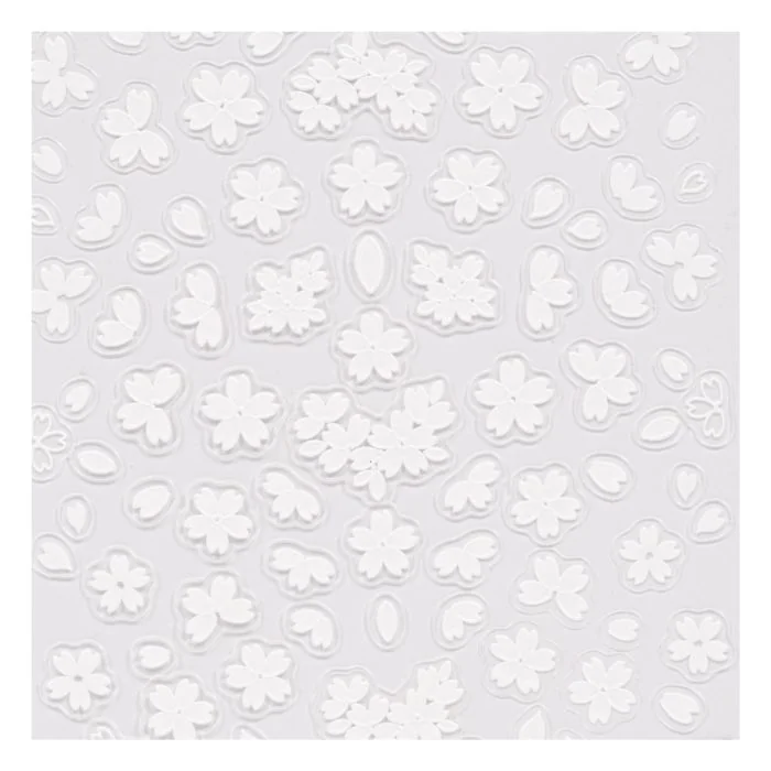 Sakura - 3D Nail Stickers - 3D Flower-themed nail decoration stickers - detail 1