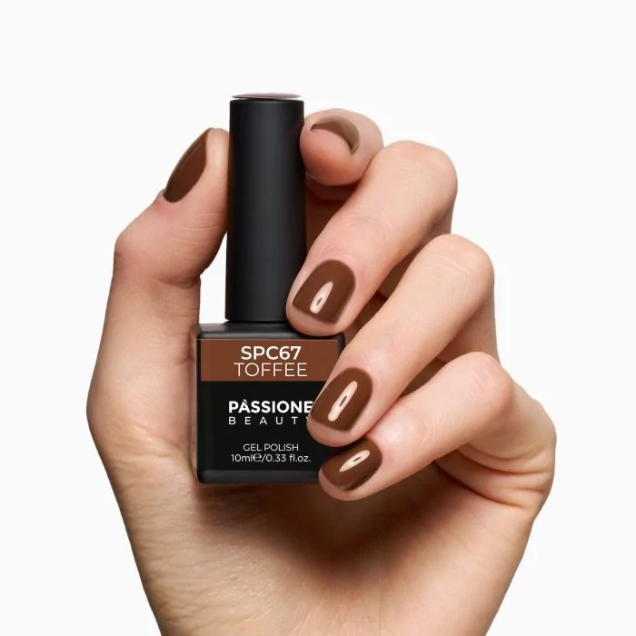UV Nagellack SNC67 Toffee - UV Nagellack in Karamellbraun - Detail 2