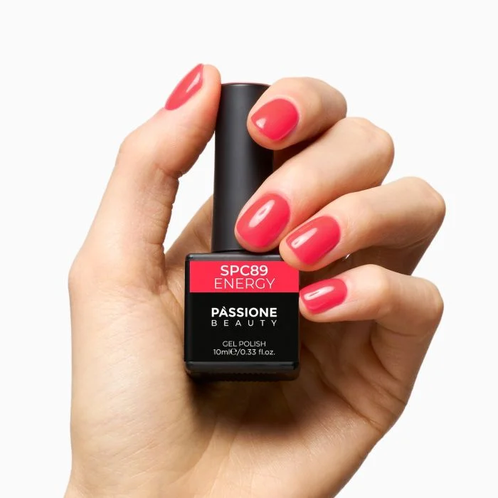 UV Nagellack SNC89 Energy - UV Nagellack in Neon Rot - Detail 1