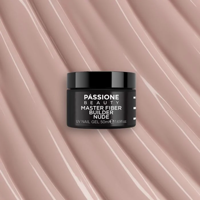 Master Fiber Builder Nude 50ml - Gel de construction auto-égalisant nude avec fibres de verre - détail 2