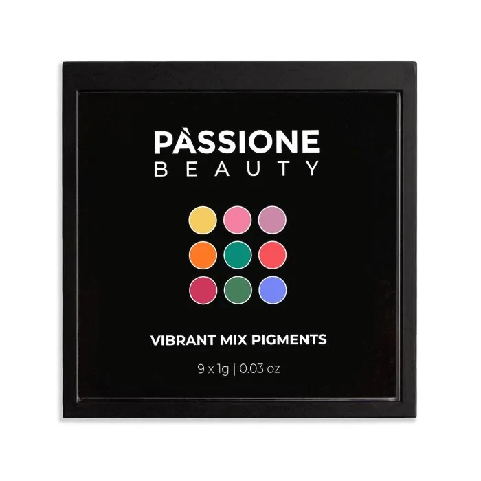 Vibrant Mix Pigments - Paleta de pigmentos opacos compactos para nail art