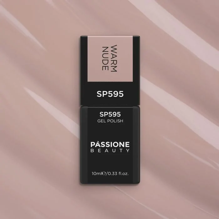 Gel Nail Polish SP595 Warm Nude - Warm Pink Beige Gel Polish - detail 1