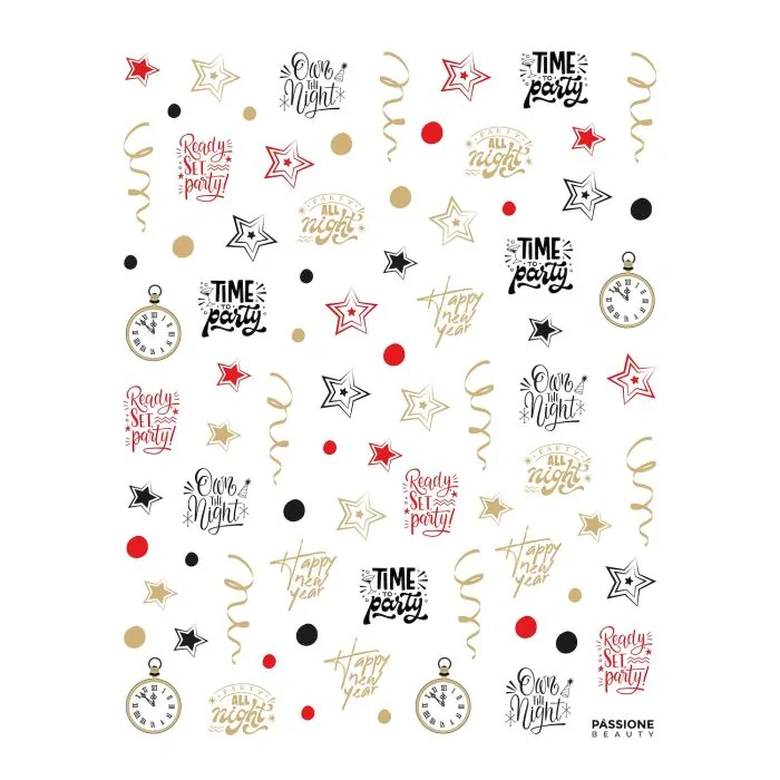 Make A Toast - Nail Stickers - Pegatinas para uñas con motivos de Año Nuevo - detalle 1