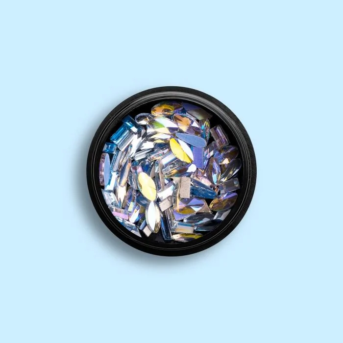 Sunrise Gems Mix - Strass pour ongles lilas opale
