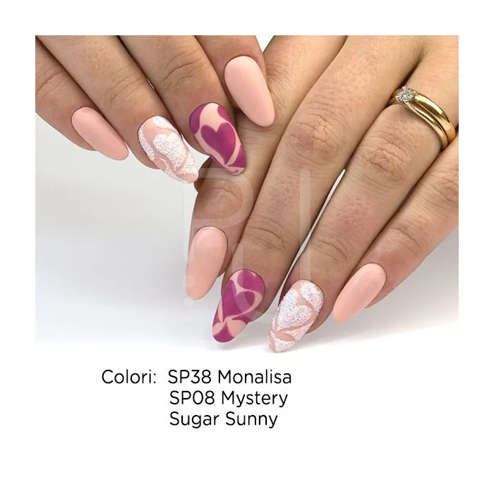 Gel Nail Polish GP38 Monalisa  - Pinkish Gel Polish - detail 1